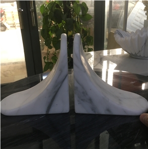 marble bookend carrara statuario hone decor frame